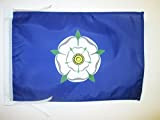 AZ FLAG Bandiera CONTEA di Yorkshire Antica 45x30cm - BANDIERINA County of York - Inghilterra 30 x 45 cm cordicelle