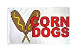AZ FLAG Bandiera Corn Dogs 150x90cm - Bandiera Hot-Dog 90 x 150 cm
