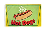 AZ FLAG Bandiera Hot-Dog 150x90cm - Bandiera Hot-Dog 90 x 150 cm