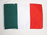 AZ FLAG Bandiera Italia 45x30cm - BANDIERINA Italiana 30 x 45 cm cordicelle