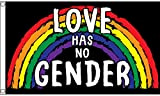 AZ FLAG Bandiera LGBT L'Amore Non HA Sesso 150x90cm - Bandiera Love Has No Gender 90 x 150 cm