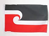 AZ FLAG Bandiera Maori 45x30cm - BANDIERINA NEOZELANDESE di Rugby 30 x 45 cm cordicelle