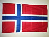AZ FLAG Bandiera Norvegia 150x90cm - Bandiera Norvegese 90 x 150 cm Speciale Esterno