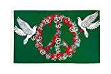AZ FLAG Bandiera Peace And Love Colomba 90x60cm - Bandiera della Pace 60 x 90 cm