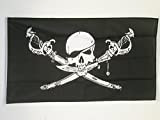 AZ FLAG Bandiera Pirata Brethren of The Coast 90x60cm - Bandiera dei Pirati – Teschio 60 x 90 cm