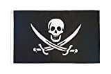 AZ FLAG Bandiera Pirata Jack Rackham 150x90cm - Bandiera dei Pirati - Teschio 90 x 150 cm