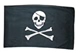 AZ FLAG Bandiera Pirata Teschio 90x60cm - Gran Bandiera dei Pirati 60 x 90 cm Poliestere Leggero - Bandiere