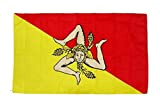 AZ FLAG Bandiera Sicilia 150x90cm - Gran Bandiera SICILIANA - Italia 90 x 150 cm Poliestere Leggero - Bandiere