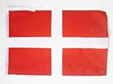 AZ FLAG Bandiera SOVRANO Militare Ordine di Malta 45x30cm - BANDIERINA San Giovanni di GERUSALEMME 30 x 45 cm cordicelle