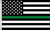 AZ FLAG Bandiera Stati Uniti Thin Green Line 150x90cm - Bandiera Americana Linea Verde 90 x 150 cm