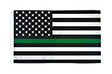 AZ FLAG Bandiera Stati Uniti Thin Green Line 90x60cm - Bandiera Americana Linea Verde 60 x 90 cm