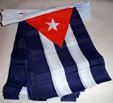 AZ FLAG Ghirlanda 6 Metri 20 Bandiere Cuba 21x15cm - Bandiera Cubana 15 x 21 cm - Festone BANDIERINE