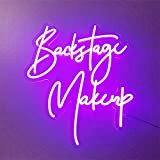 Backstage Makeup Letrero De Neón LED, Luces De Neón De Fiesta, Lámpara De Noche, Ventana De Habitación, Iluminación Colgante De ...