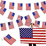 Bandiera Americana, Bandiera d'America Stati Uniti 90x150 cm, Bandiera USA, Ghirlanda Bandiere Stati Uniti, Bandiere Americane Patriottiche Americane per Feste ...