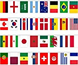 Bandiera della Coppa del Mondo 2022, 10 Metri 32 Bandiere Coppa del Mondo di Calcio, Decorazione Della Bandiera Della Coppa ...
