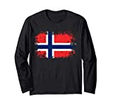 Bandiera della Norvegia Bandiera norvegese Maglia a Manica