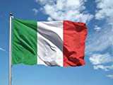 Bandiera ITALIA 50x70 cm in poliestere con doppia piega perimetrale, asola.