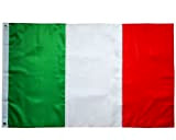 Bandiera italiana 90x150cm -Bandiera Italia resistente alle intemperie nylon Oxford 210D versione Premium Adatto per uso interno ed esterno Italian ...
