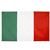 Bandiera Italiana Grande 150x90 con 2 Occhielli Alta Qualità Resistente alle Intemperie Bandierone Nazionale per Esterno Italia Tricolore xl da ...