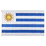 bandiera nazionale Poliestere Qualità Stock all'ingrosso 3x5ft Bandiera dell'Uruguay