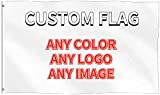 Bandiera Personalizzata, Bandiera da Giardino 3x5 FT su un Lato Personalizzato, Stampa del Tuo Design/Logo/Immagine/Parole, per la Decorazione Esterna Prato ...