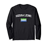 Bandiera Sierra Leone Vintage Serra origini Leonesse Maglia a Manica