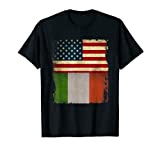 Bandiera tricolore italiana americana Bandiera USA Bandiera Maglietta