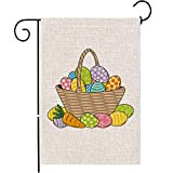 Bandiere da giardino di Pasqua con uova di Pasqua e carote, bandiera da giardino a doppia faccia, per casa, giardino, ...