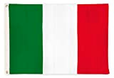 Bandiere di aricona - bandiera dell'Italia, resistente alle intemperie con 2 occhielli in metallo - bandiera nazionale italiana 90 x ...