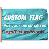 Bandiere personalizzate Crea le tue bandiere Usa il tuo testo personalizzato o il tuo logo/immagine/testo- Colori vivaci - Regali personalizzati ...