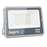 bapro Faretto LED da Esterno 100W con Sensore di Movimento, 10000 Lumen Faretti LED Con Crepuscolare Sensore, Super luminosa Faro ...