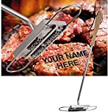 Barbecue Barbecue Grill Branding Iron con 55 Lettere rimovibili DIY Bistecca di carne Burger BBQ Tool Set