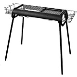 Barbecue Grill Camping Charcoal Grill Home Garden Grill Garden Smoke Oven Stainless Steel Grill Outdoor Folding Grill Suitable for 5-8 ...