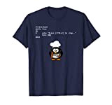 BBQ Barbecue Tux Loop Linux Geek Nerd Penguin T-Shirt Maglietta