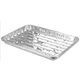 BBQ - Griglia rettangolare in alluminio per barbecue (34 x 23 x 2,5 cm)