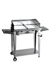BBQueen Grill 8.4 Inox - Barbecue a Gas (Piastre Lisce, Full Optional) - 78x45x97 cm