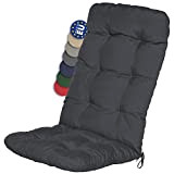 Beautissu Cuscino per Sedia a Sdraio Flair HL 120x50x8cm Extra Comfort per sedie reclinabili, spiaggine e poltrone - Grigio