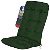 Beautissu Cuscino per Sedia a Sdraio Flair HL 120x50x8cm Extra Comfort per sedie reclinabili, spiaggine e poltrone - Verdone