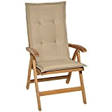 Beautissu Cuscino per Sedia a Sdraio Loft HL 120x50x6cm Resistente e Comodo Anche per sedie reclinabili, spiaggine e poltrone - ...