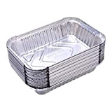 BESTOMZ - Contenitori in alluminio per alimenti e barbecue, 30 pezzi, usa e getta, 570 ml