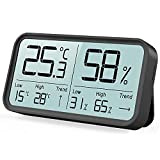 BFour Igrometro Termometro Digitale da Interni Termoigrometro per Casa Monitore di Umidità e Temperatura Termoigrometro per stanza Misura Metro Grande ...