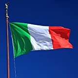 BIGTREE 90 X 150 cm Bandiera dell'Italia Bandiere Italiane Festival Italiani con 2 Occhielli in Metallo all'aperto Celebrazione per Italia ...