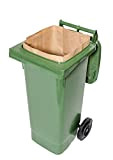 bioMat Sacchetti per rifiuti di Carta 120l, 120 Litri, Paper, Marrone/Verde