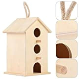 Bird House, appesi nidi di Uccelli in Legno House Breeding Resting Box Supplies Outdoor Garden Decorativo Birdhouse per pappagalli