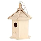 Birdhouse Giardinaggio in legno Casetta pensile in legno Birdhouse Outdoor Bird Allevamento caldo Box Gabbia per Budgerigar Myna