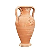 Biscottini Anfora da giardino 60x30x35 cm | Vaso in terracotta toscana | Anfora vaso per fiori e piante