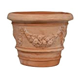 Biscottini Vasi terracotta grandi da esterno 40x40x30 cm Made in Italy | Vasi per piante grandi artigianali | Vaso terracotta ...