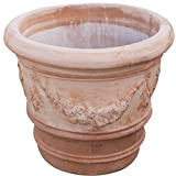 Biscottini Vasi terracotta grandi da esterno 60x53x40 cm Made in Italy | Vasi per piante grandi artigianali | Vaso terracotta ...