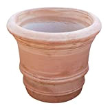 Biscottini Vasi terracotta grandi da esterno 60x60x53 cm Made in Italy | Vasi per piante grandi artigianali | Vaso terracotta ...