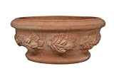 Biscottini Vaso in terracotta artigianale | vaso terracotta 40x19x40 cm | Vaso per esterno